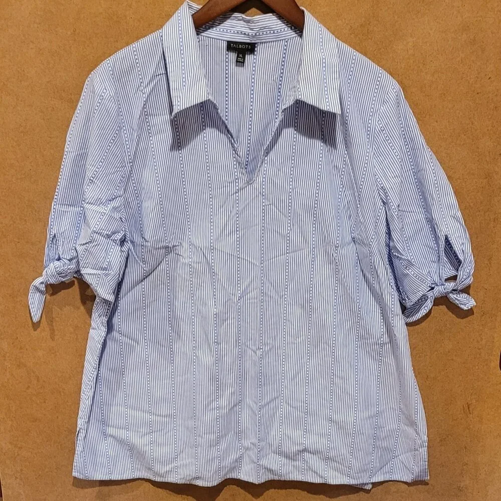 Talbots Striped Tunic - Picture 1 of 11